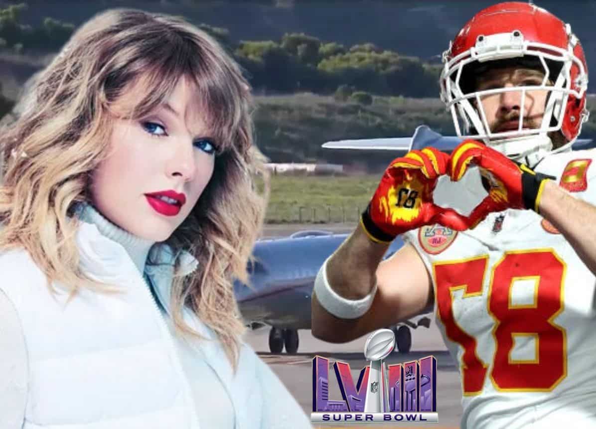 Taylor Swift takes Off to Las Vegas to watch Travis Kelce play in Super Bowl LVIII